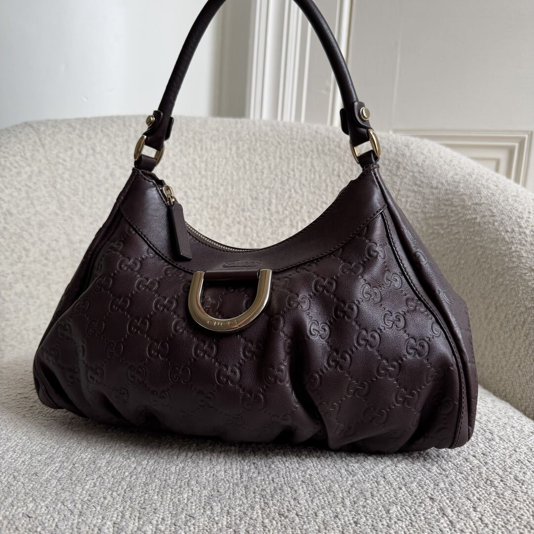 Gucci Guccissima Abbey Brown Shoulder Bag