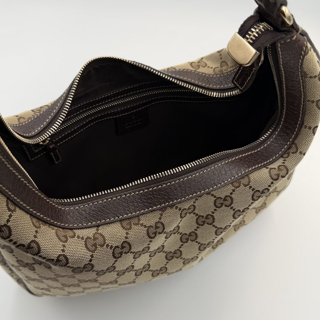 Gucci GG Canvas Brown Shoulder Bag