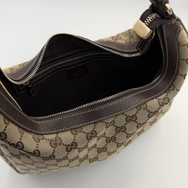 Gucci GG Canvas Brown Shoulder Bag