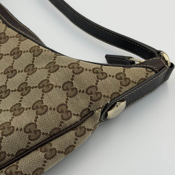 Gucci GG Canvas Brown Shoulder Bag