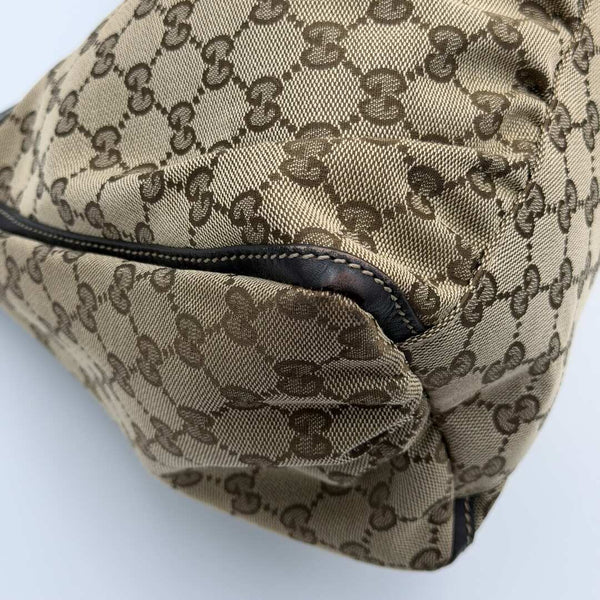 Gucci GG Canvas Abbey Brown Shoulder Bag