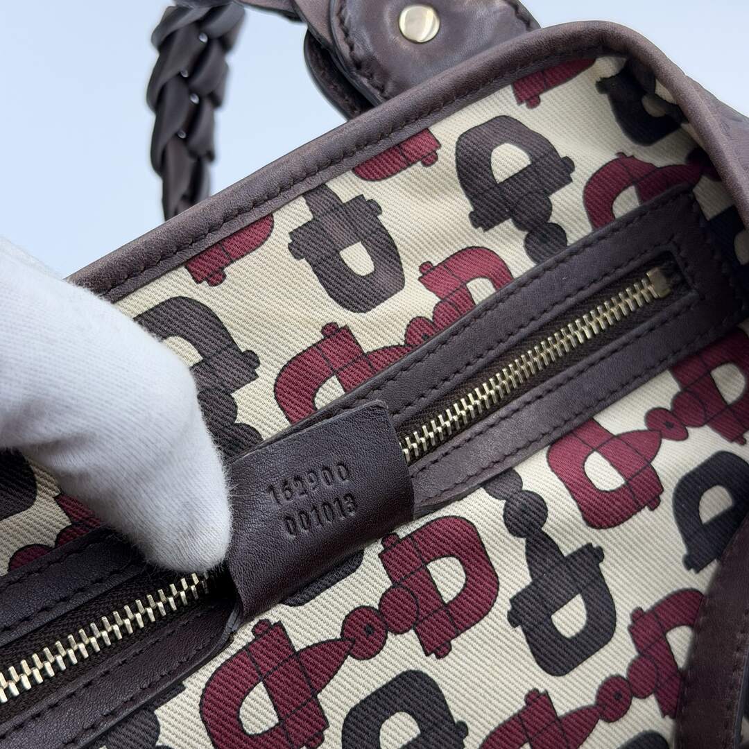 Gucci Guccissima Horsebit Leather Brown Tote Bag