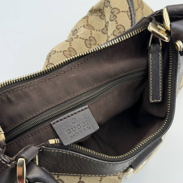 Gucci GG Canvas Abbey Brown Shoulder Bag
