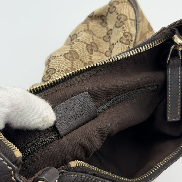 Gucci GG Canvas Abbey Brown Shoulder Bag