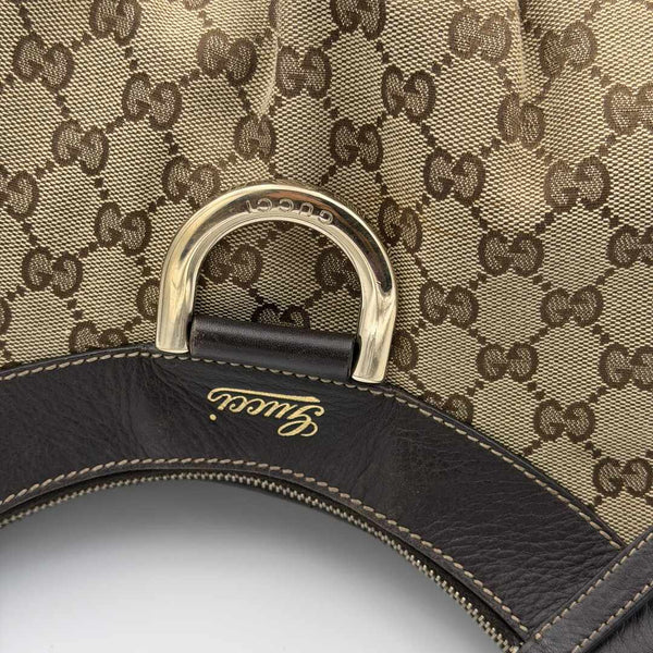 Gucci GG Canvas Abbey Brown Shoulder Bag