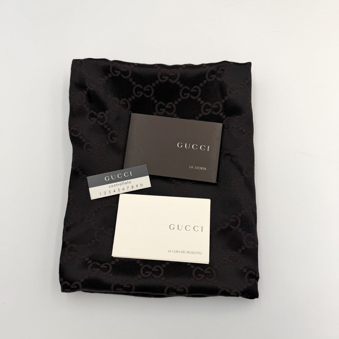 Gucci GG Denim Mini Abbey Boston Shoulder Bag