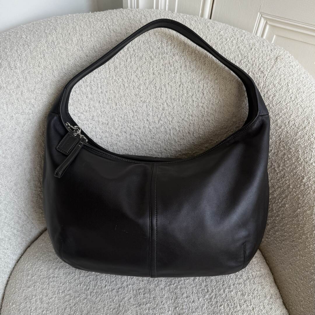 Coach Ergo Hobo Leather Black XL Shoulder Bag