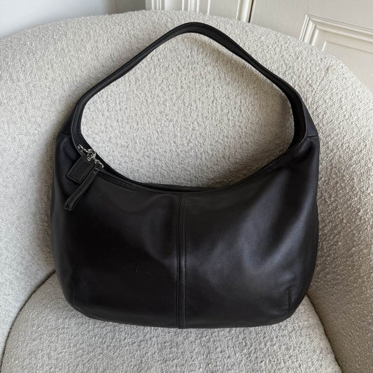 Coach Ergo Hobo Leather Black XL Shoulder Bag