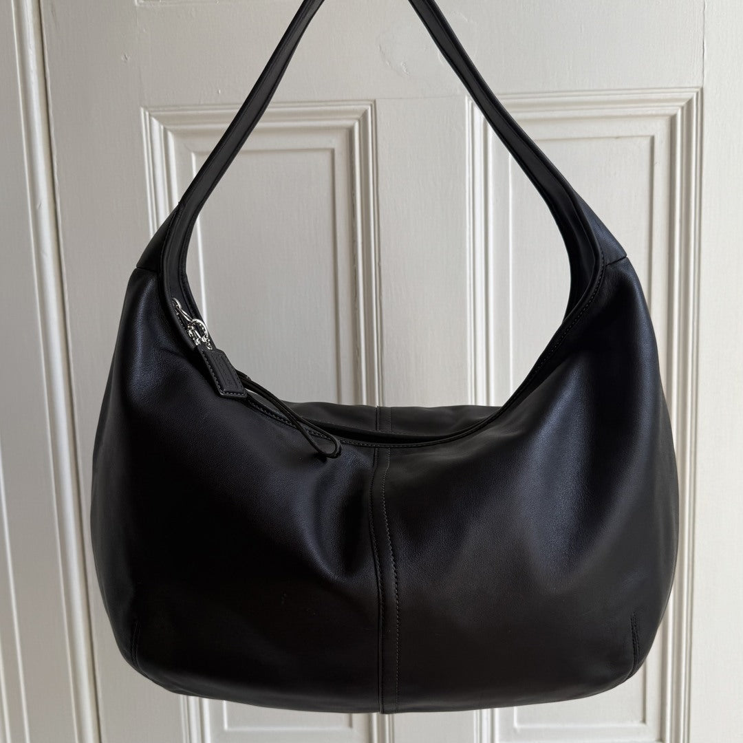 Coach Ergo Hobo Leather Black XL Shoulder Bag