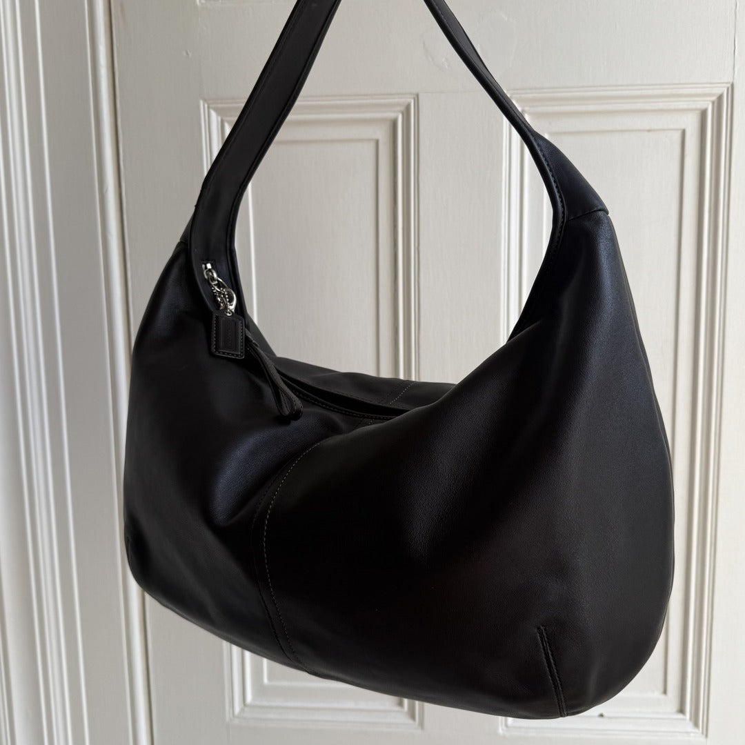 Coach Ergo Hobo Leather Black XL Shoulder Bag