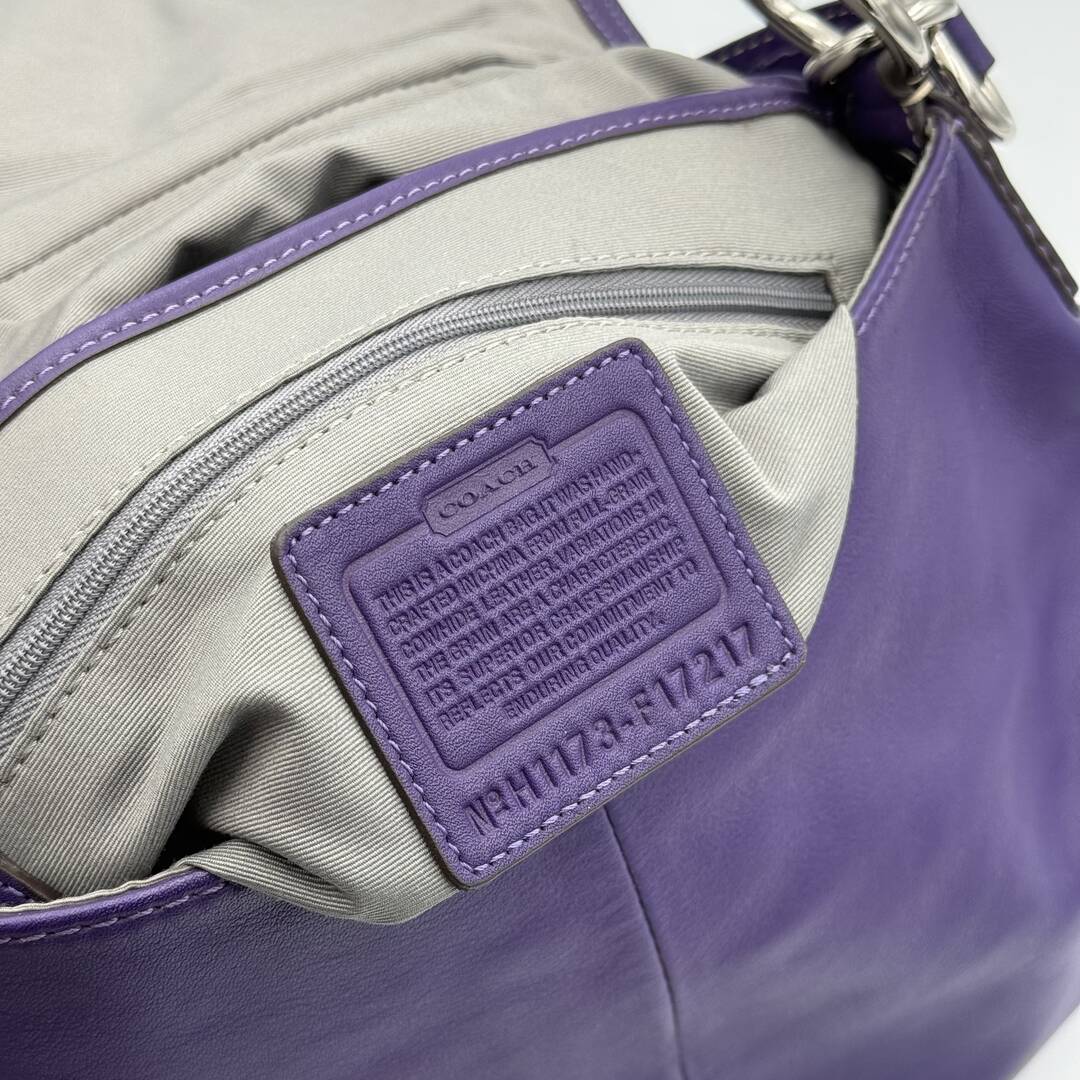 ショルダーバッグ Coach Soho purple Leather Shoulder bag Coach Soho Leather Purple Shoulder Bag – JennyHayley
