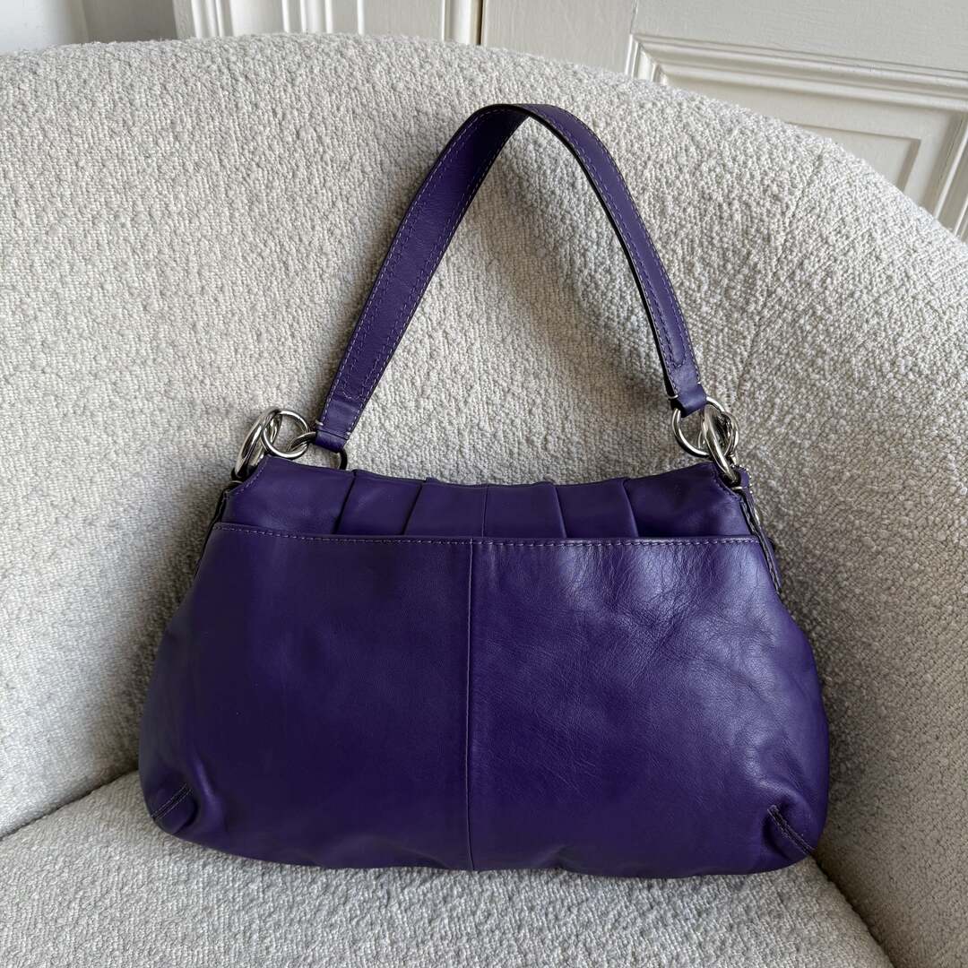 Coach Soho Leather Purple Shoulder Bag – JennyHayley
