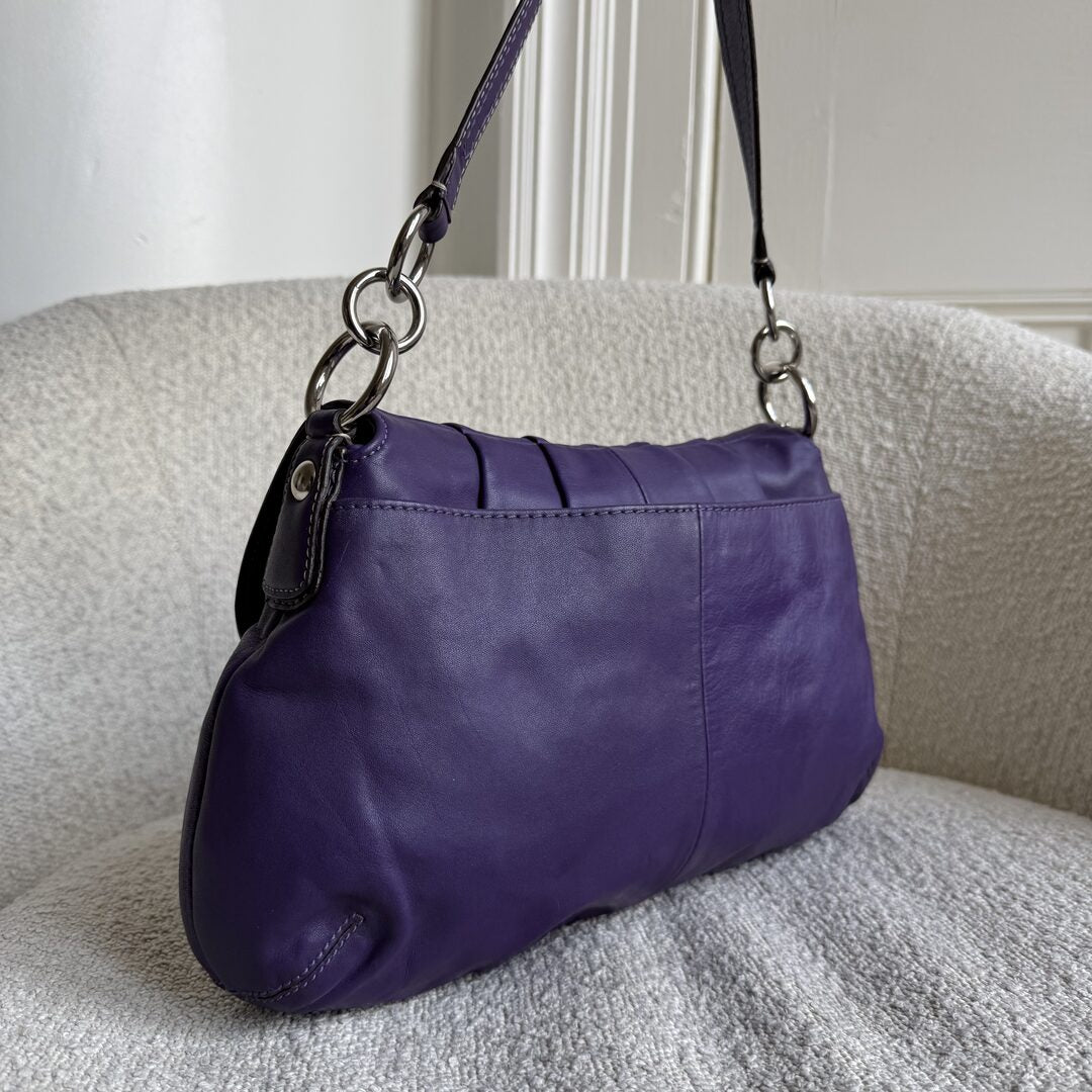 ショルダーバッグ Coach Soho purple Leather Shoulder bag Coach Soho Leather Purple Shoulder Bag – JennyHayley