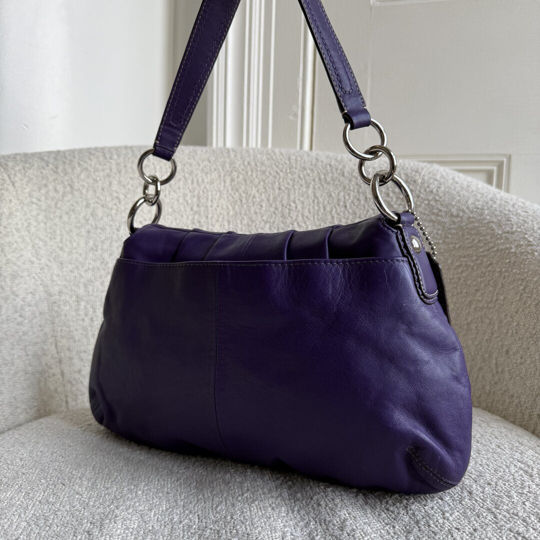 Coach Soho Leather Purple Shoulder Bag – JennyHayley