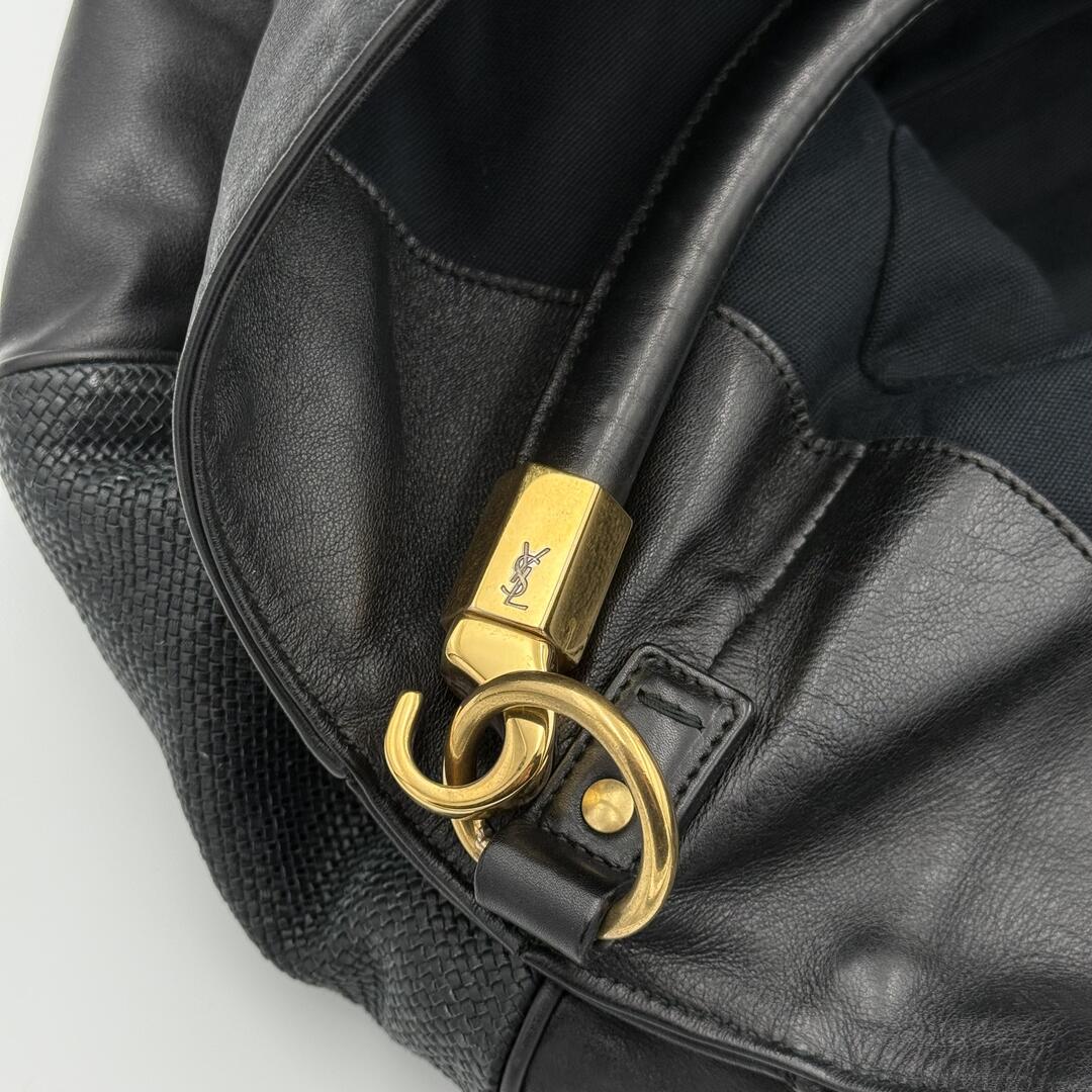 Yves Saint Laurent Roady Hobo Leather Black Shoulder Bag
