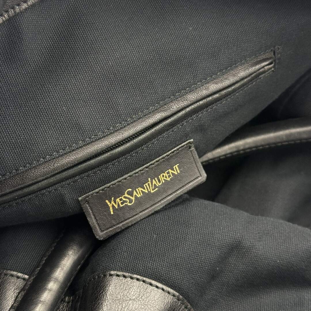 Yves Saint Laurent Roady Hobo Leather Black Shoulder Bag