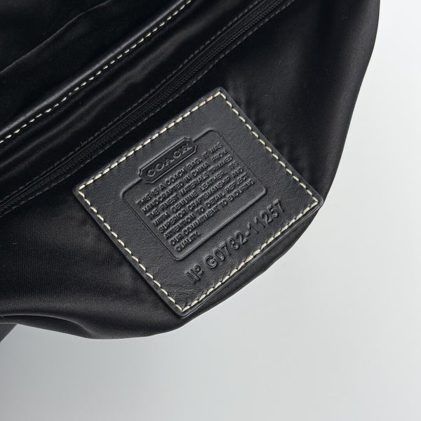 Coach Signature Ergo Flap Black Shoulder Bag