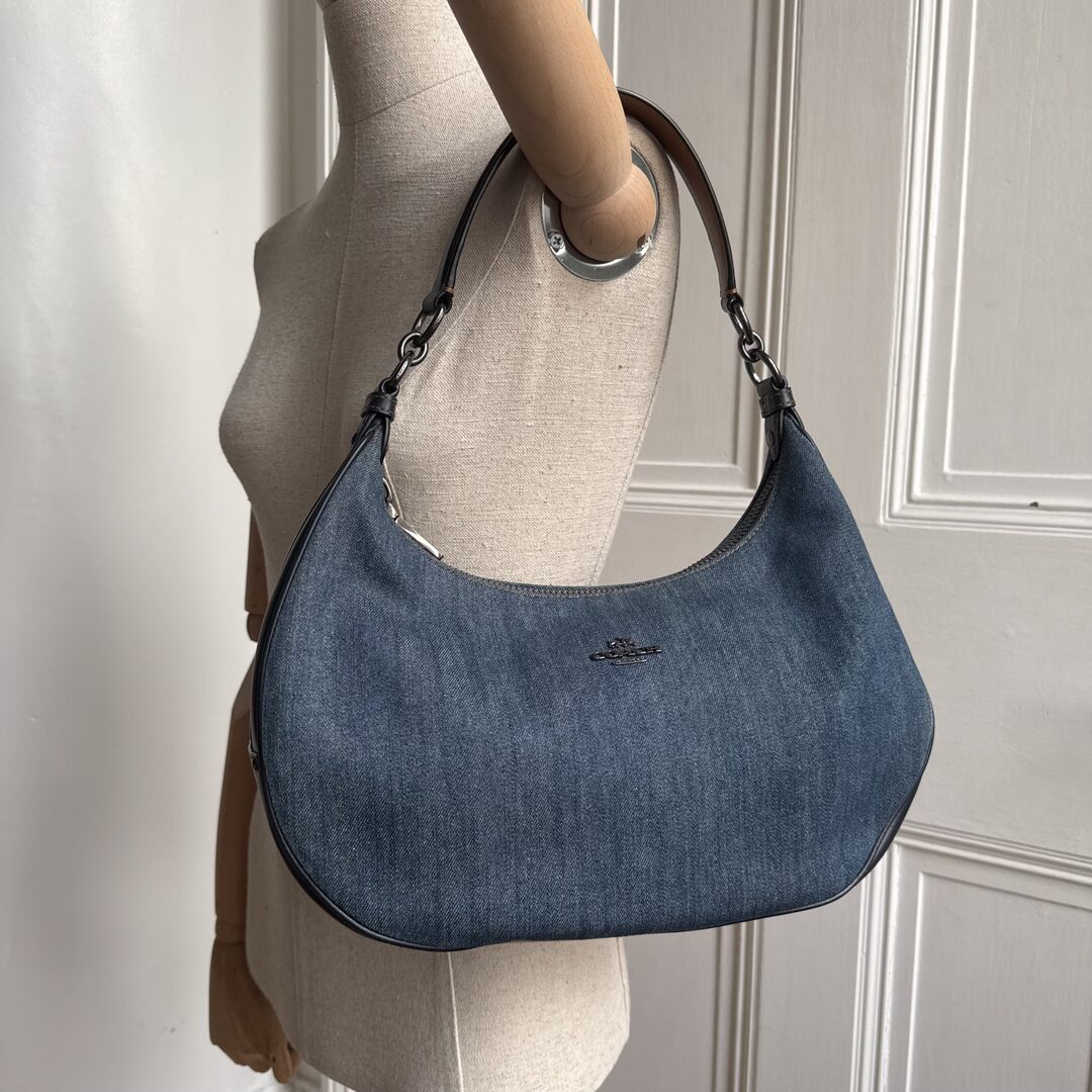 Coach Teri Denim Blue Shoulder Bag
