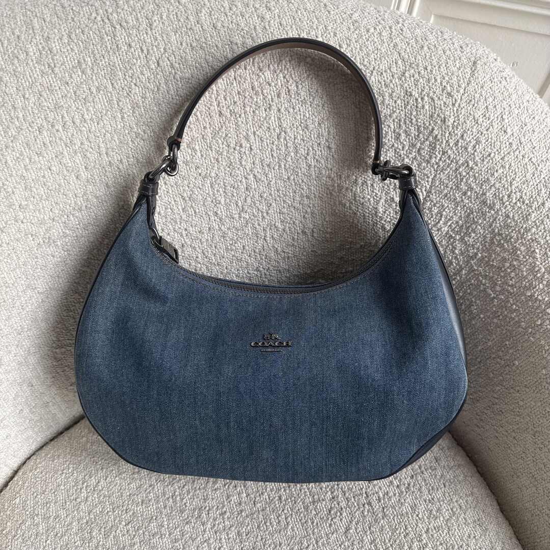 Coach Teri Denim Blue Shoulder Bag