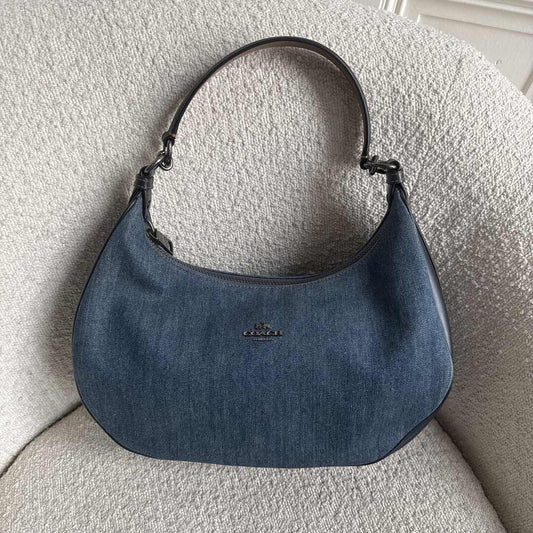 Coach Teri Denim Blue Shoulder Bag
