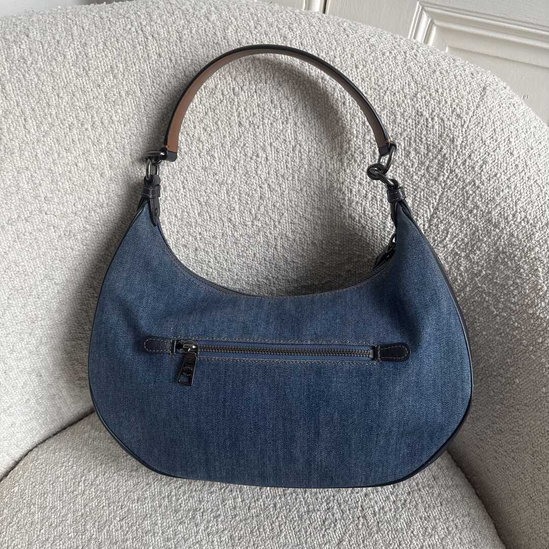 Coach Teri Denim Blue Shoulder Bag