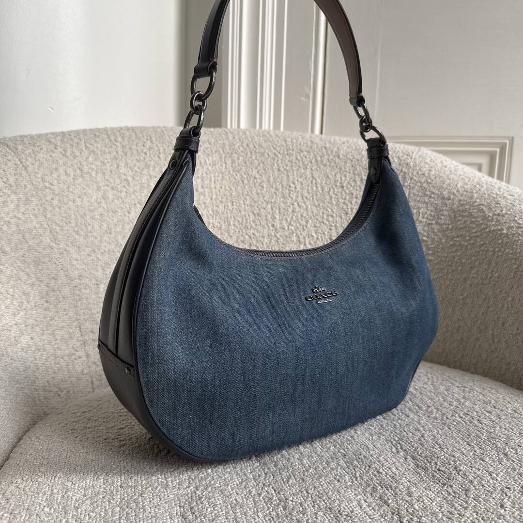 Coach Teri Denim Blue Shoulder Bag