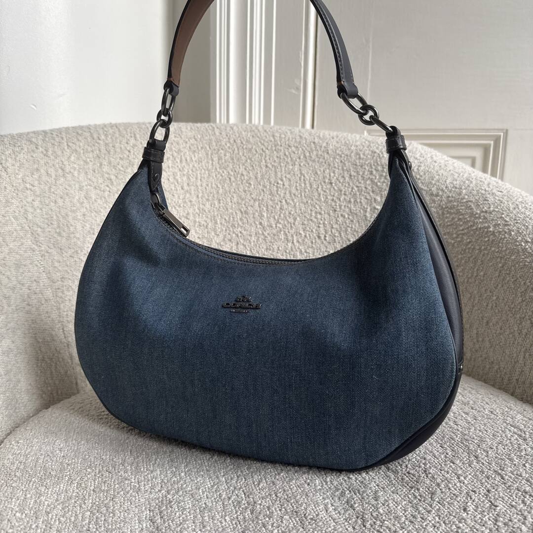 Coach Teri Denim Blue Shoulder Bag