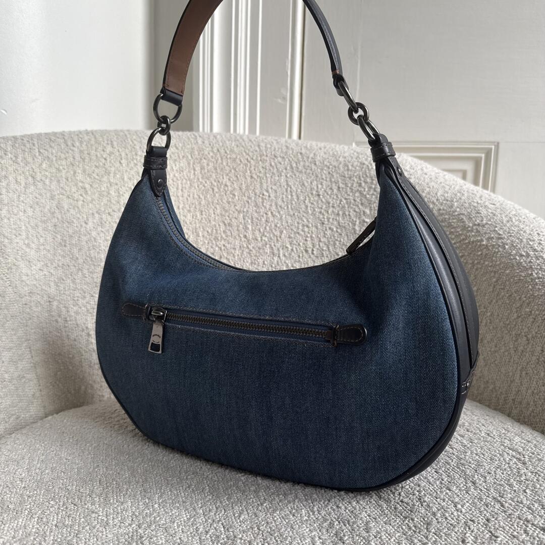 Coach Teri Denim Blue Shoulder Bag