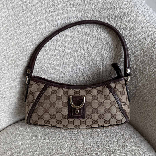 Gucci Mini Abbey D Ring Brown Shoulder Bag