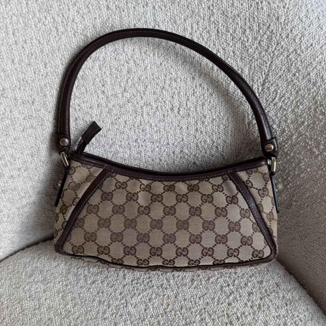 Gucci Mini Abbey D Ring Brown Shoulder Bag