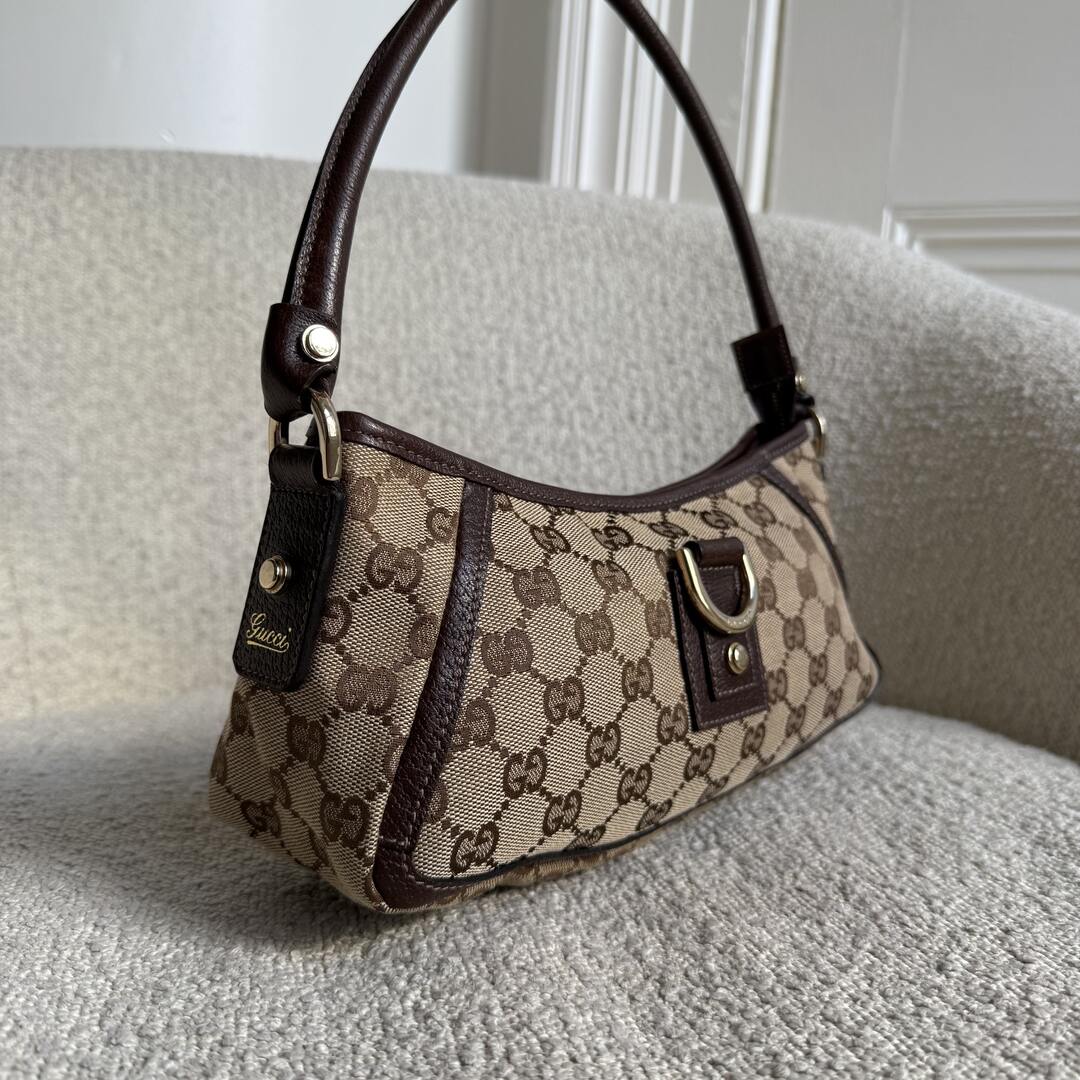 Gucci Mini Abbey D Ring Brown Shoulder Bag
