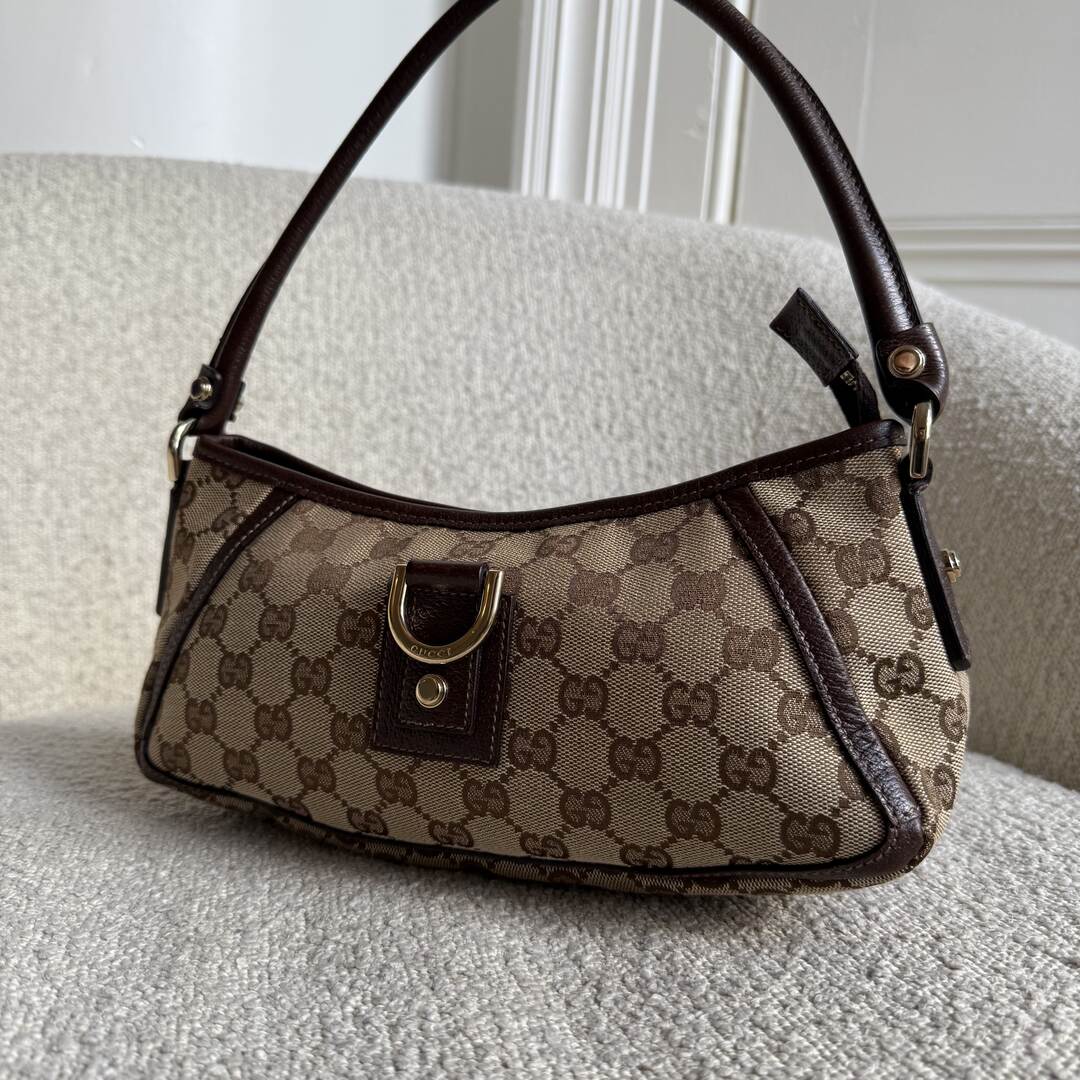 Gucci Mini Abbey D Ring Brown Shoulder Bag