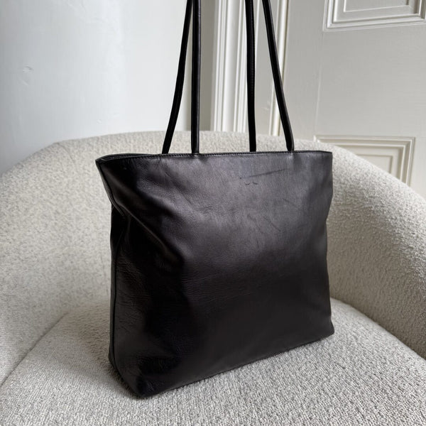 Prada Nappa Leather Black Tote Bag