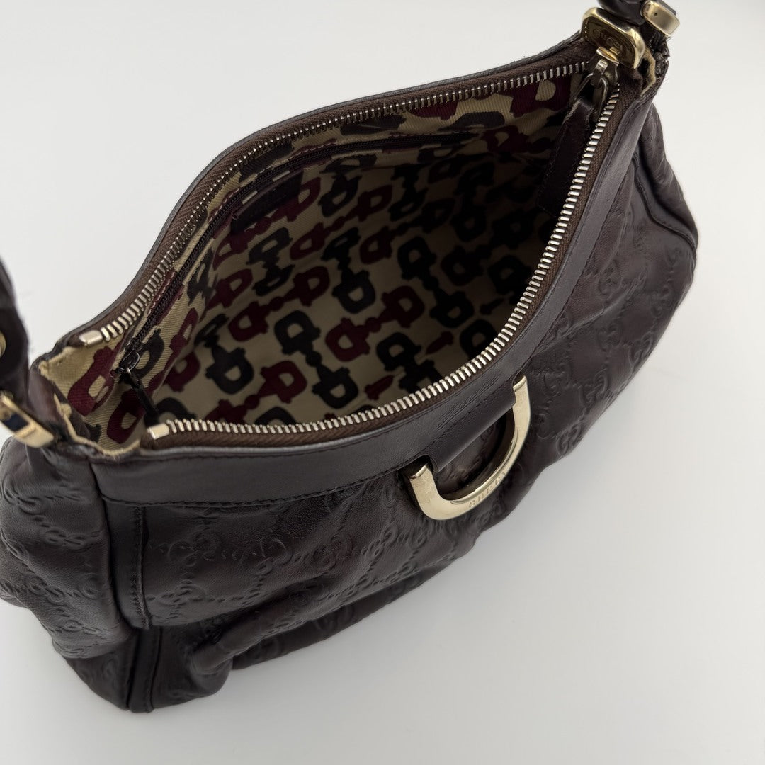 Gucci Guccissima Abbey Brown Shoulder Bag