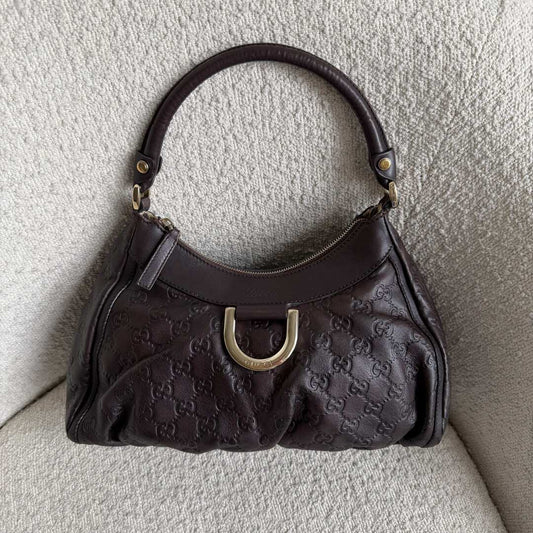 Gucci Guccissima Abbey Brown Shoulder Bag