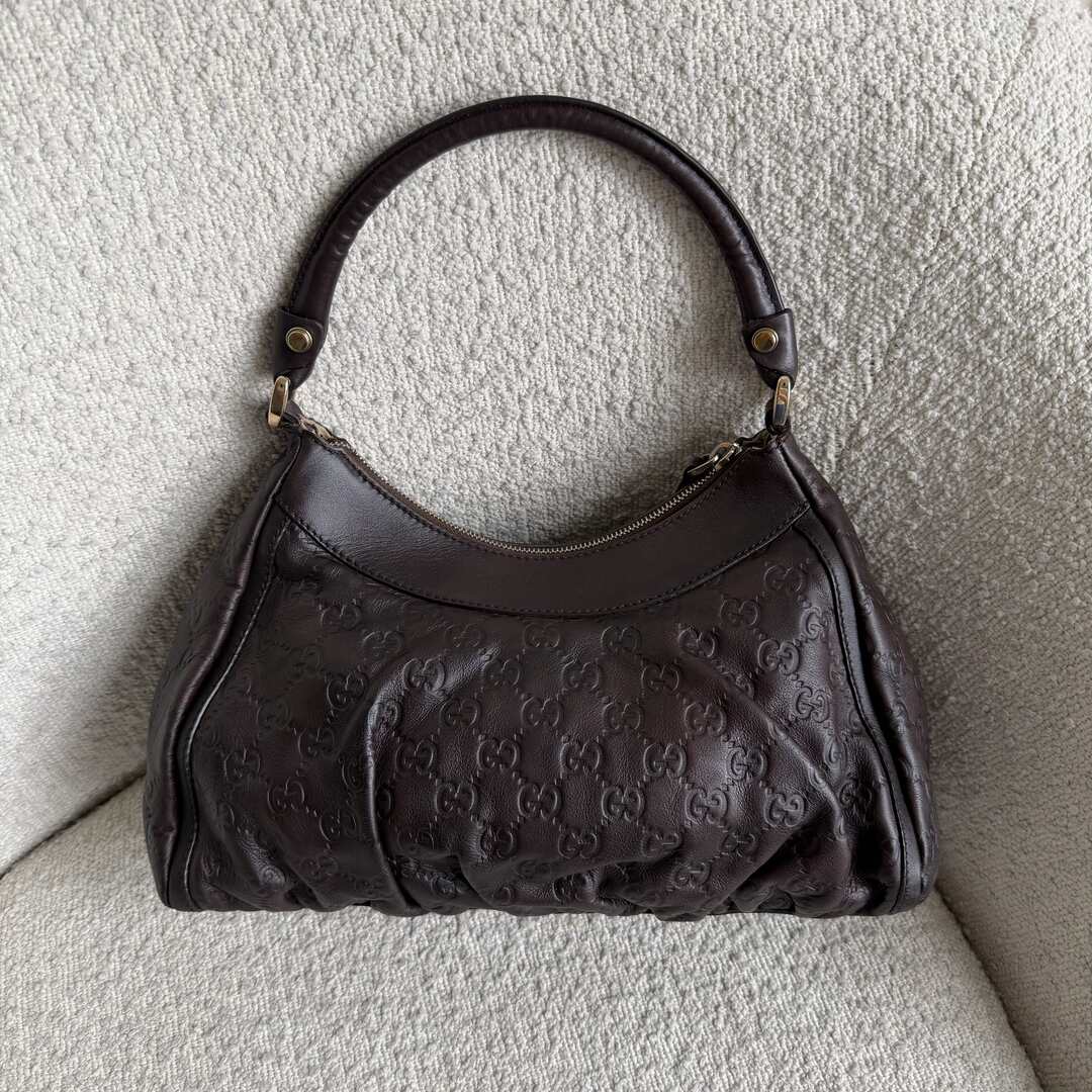 Gucci Guccissima Abbey Brown Shoulder Bag