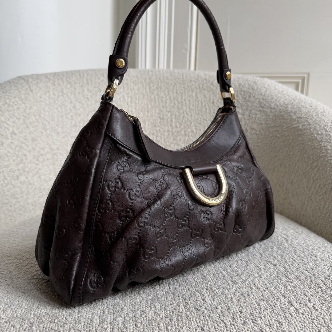 Gucci Guccissima Abbey Brown Shoulder Bag