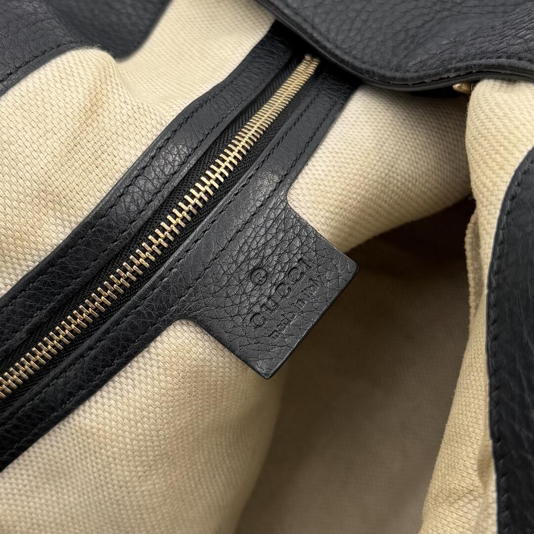 Gucci Soho Leather Black Tote Bag