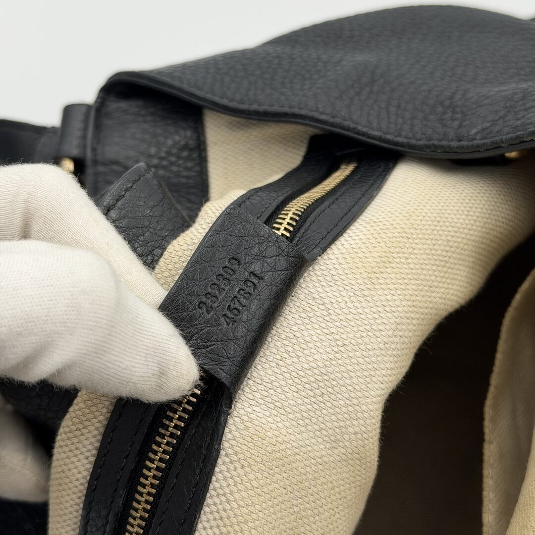 Gucci Soho Leather Black Tote Bag