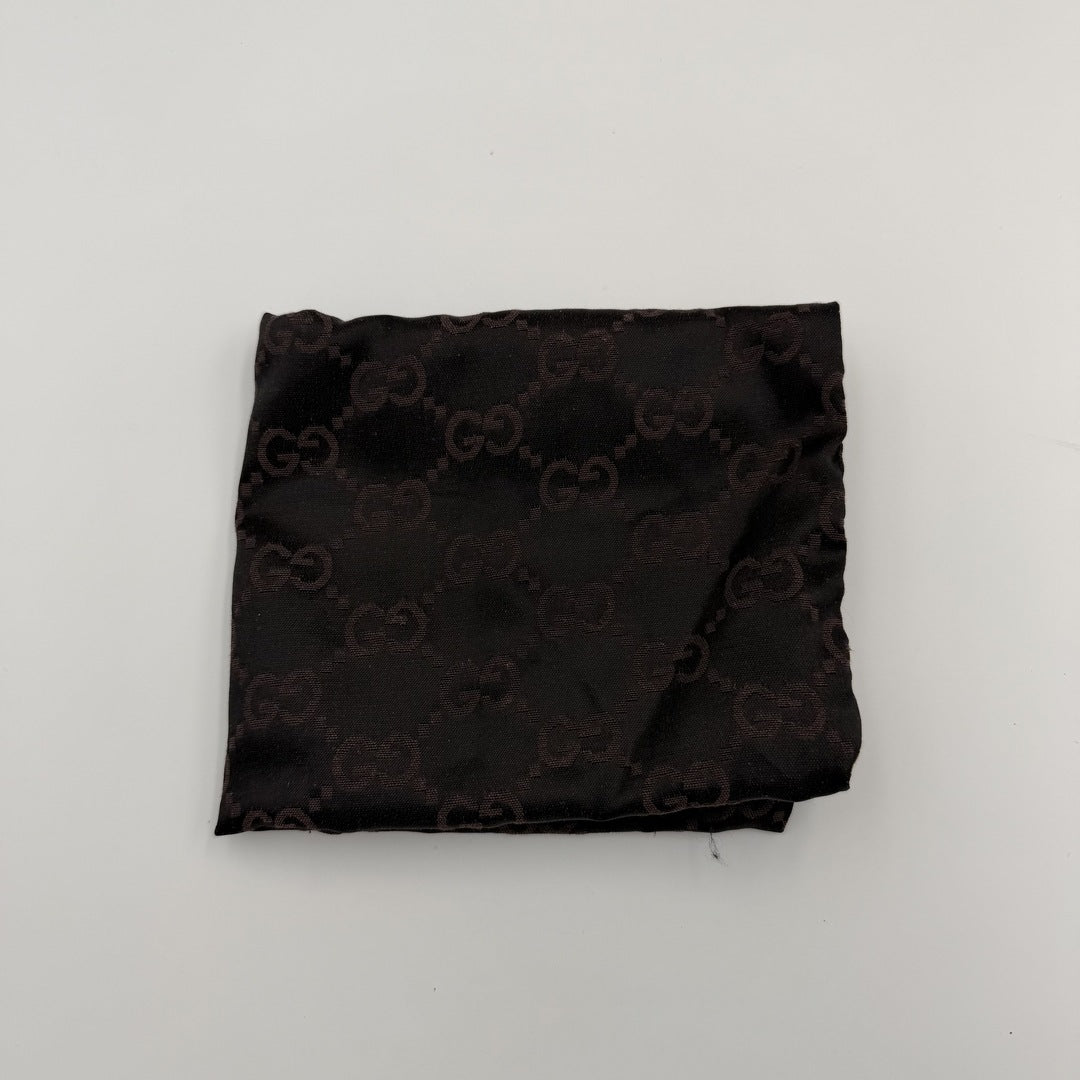 Gucci GG Monogram Black Boat Pochette Handbag