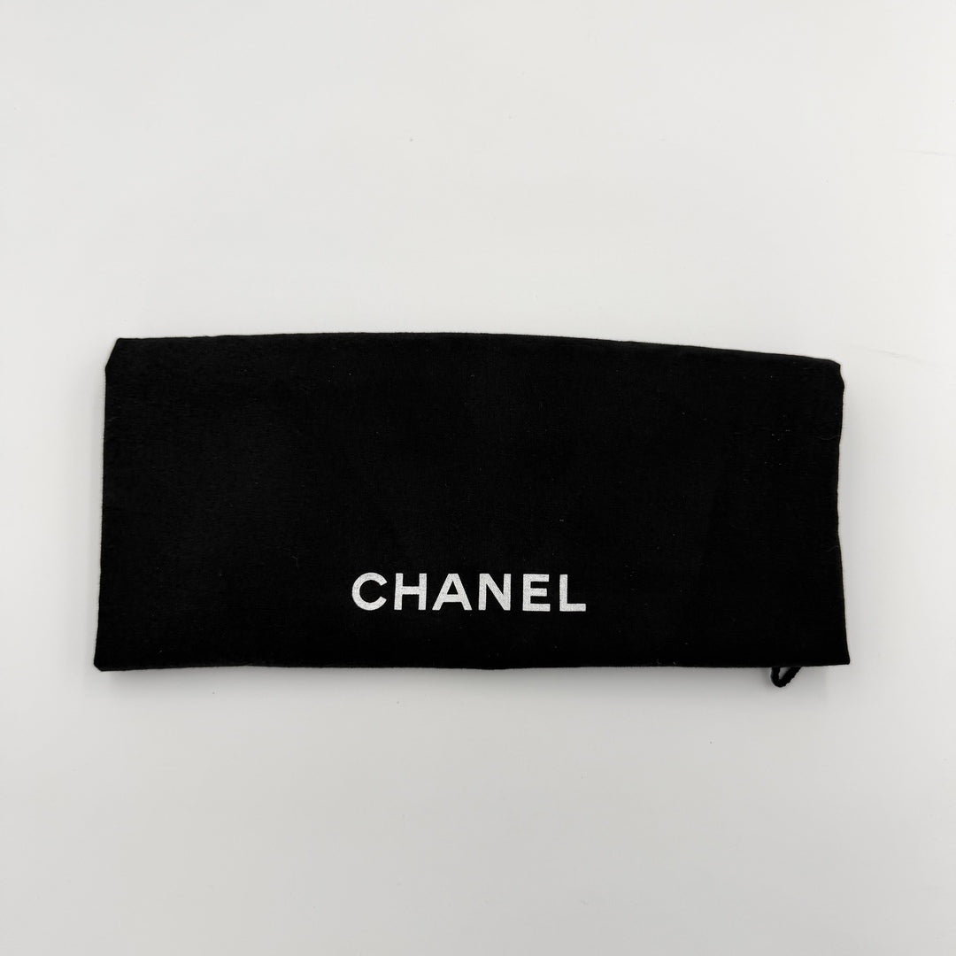 2008 Chanel East West Black Leather Flap Mini Shoulder Bag