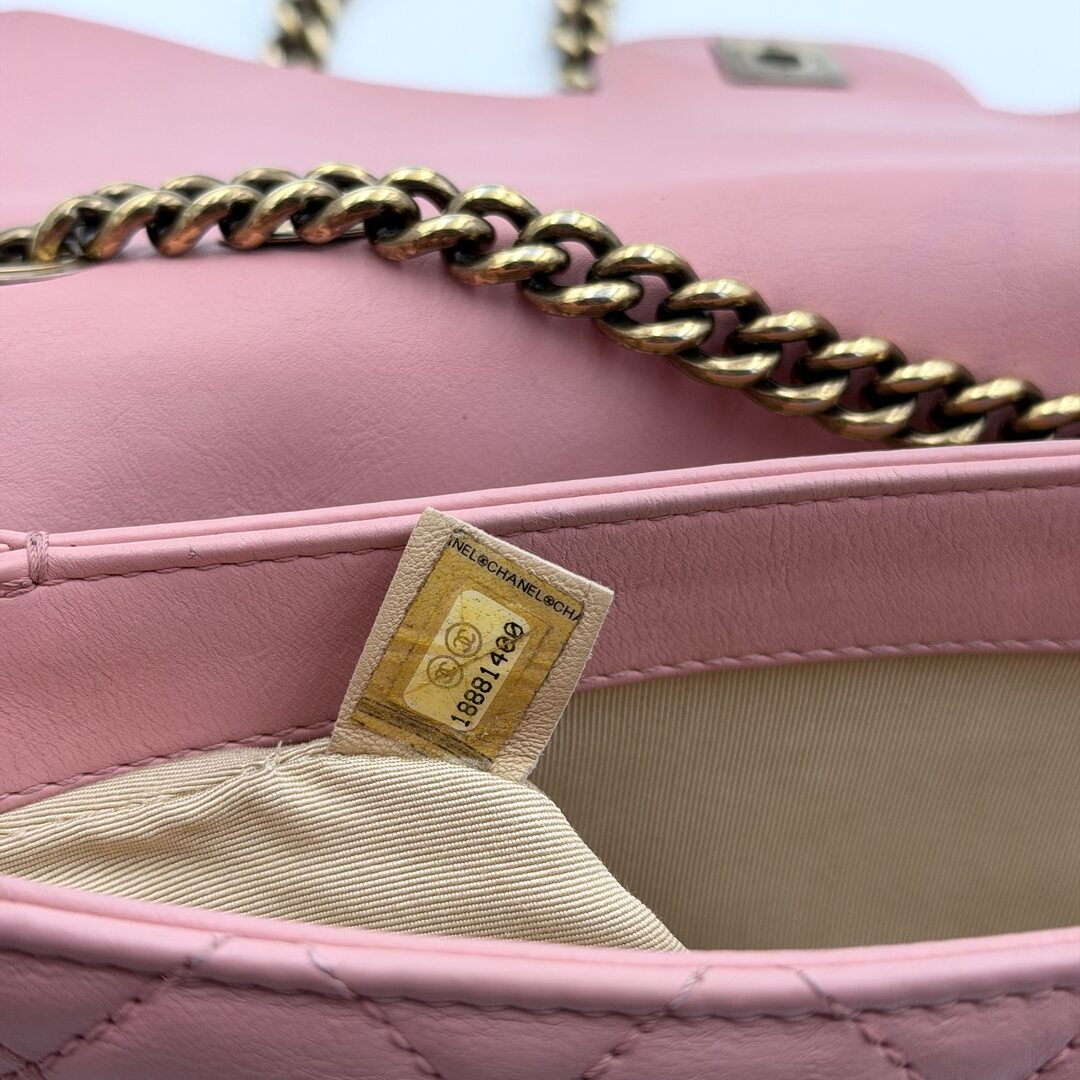 2014 Chanel Classic Quilted Pink Flap Bag