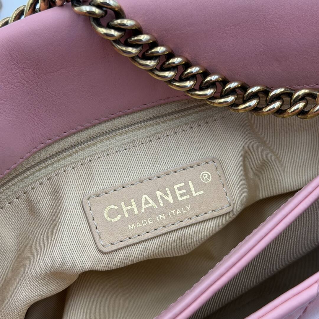 2014 Chanel Classic Quilted Pink Flap Bag