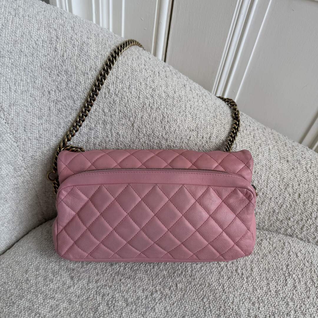 2014 Chanel Classic Quilted Pink Flap Bag
