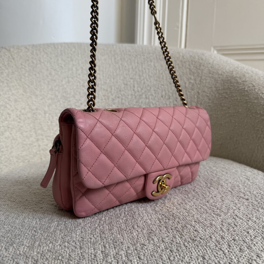 2014 Chanel Classic Quilted Pink Flap Bag