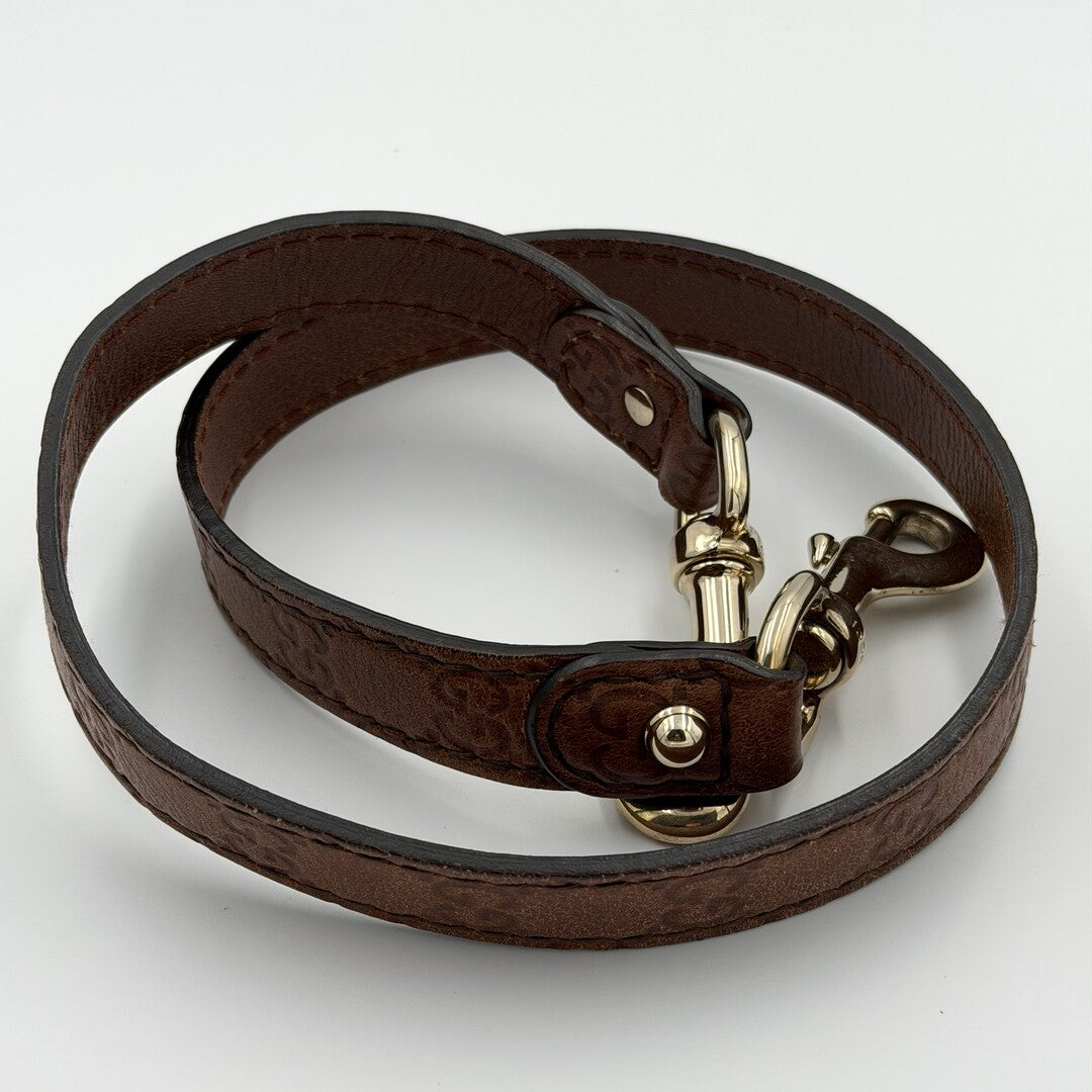 Gucci Indy Guccissima Brown Leather Shoulder Bag