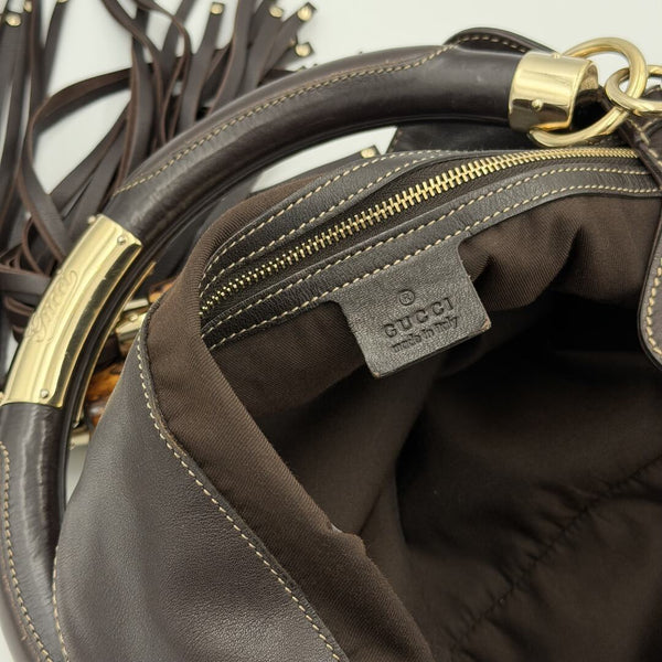 Gucci GG Canvas Indy Brown Handbag