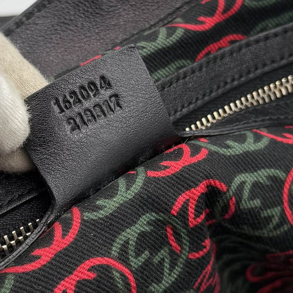 Gucci GG Britt Leather Black Tote Bag