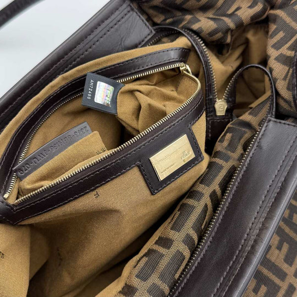 Fendi Zucca Charm Tote Bag