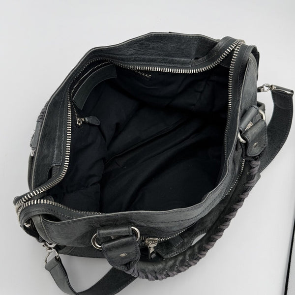 2000s Balenciaga Giant City 21 Leather Grey Handbag